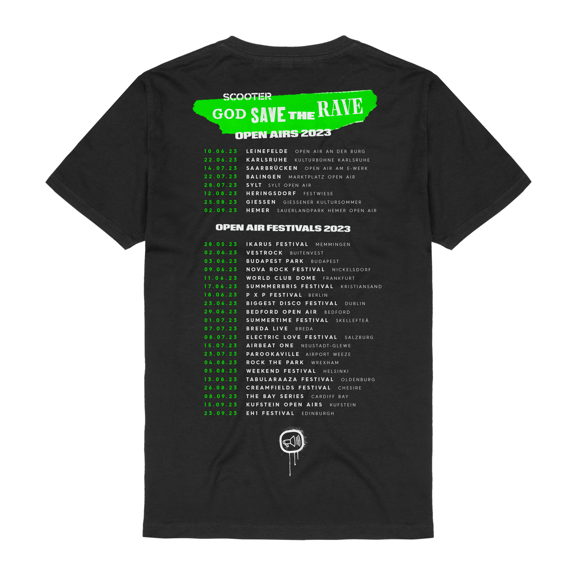 Scooter God Save The Rave Tour 2023 T-Shirt 292294